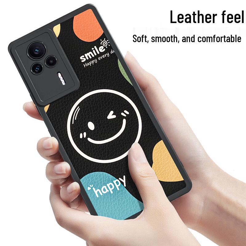 Redmi K60 Series Smiling Lambskin Shockproof Phone Case