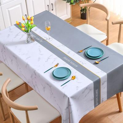 Tischdecke im nordischen Stil, winddicht, ölbeständig und verbrühungsbeständig, PVC-Tischdecke, einfache Teetischdecke, Garnstoff, Kunst