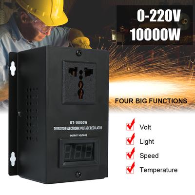SCR High Power Thyristor AC 220V 10000W Dimmer Thermostaat Controller Dimmen Elektronische Spanningsregelaar Digitaal Display Temperatuur Snelheidsaanpassing