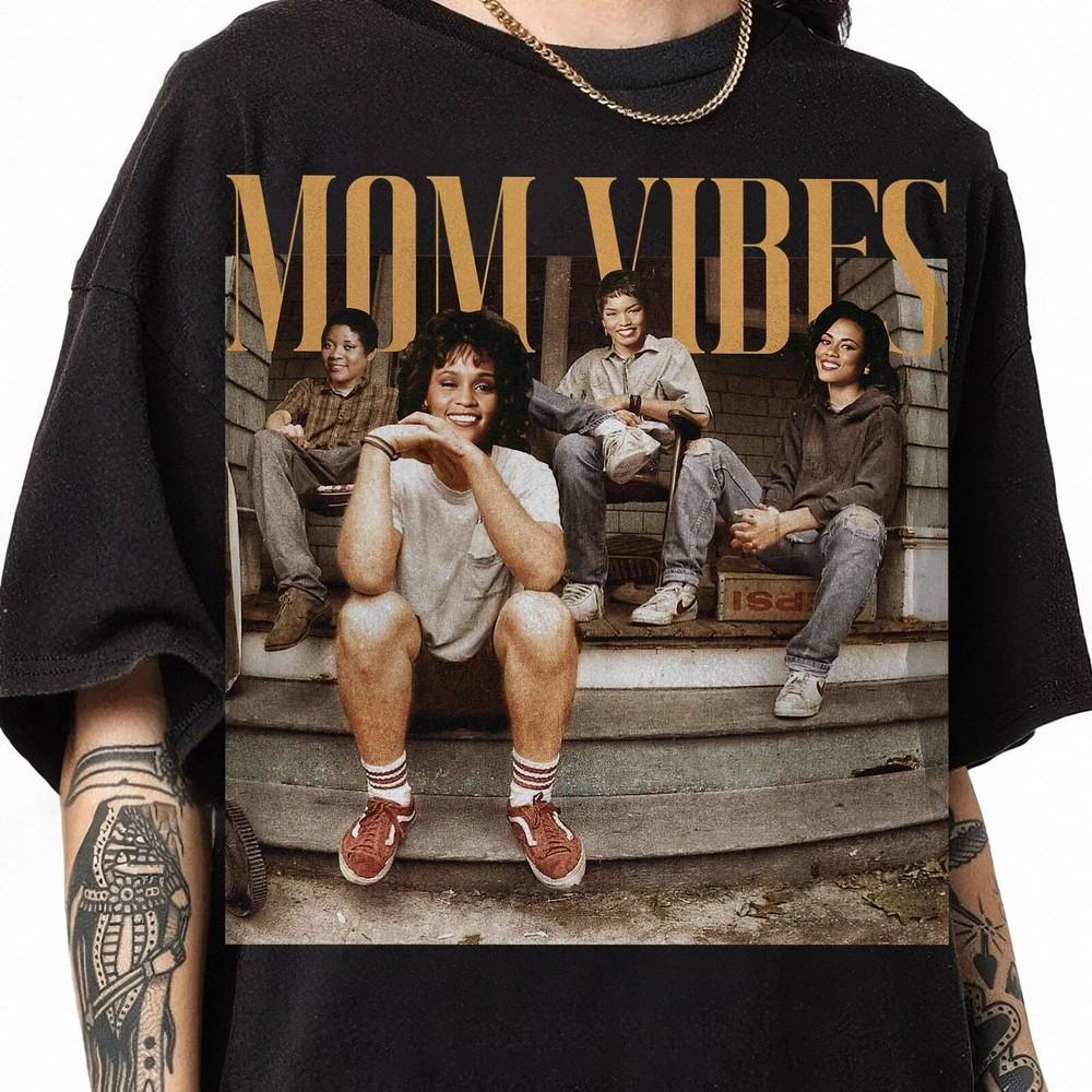 90s Mom Vibes Shirt, Funny Mom Waiting To Exhale Tee, Cool Mom Shirt, Black Wome Unisex T-Shirt XL