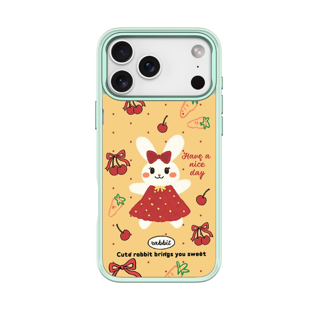 Applicable to Apple 17Pro mobile phone case, advanced sense 16 replaceable back plate 15promax magnetic mobile phone case, Mengmeng Rabbit