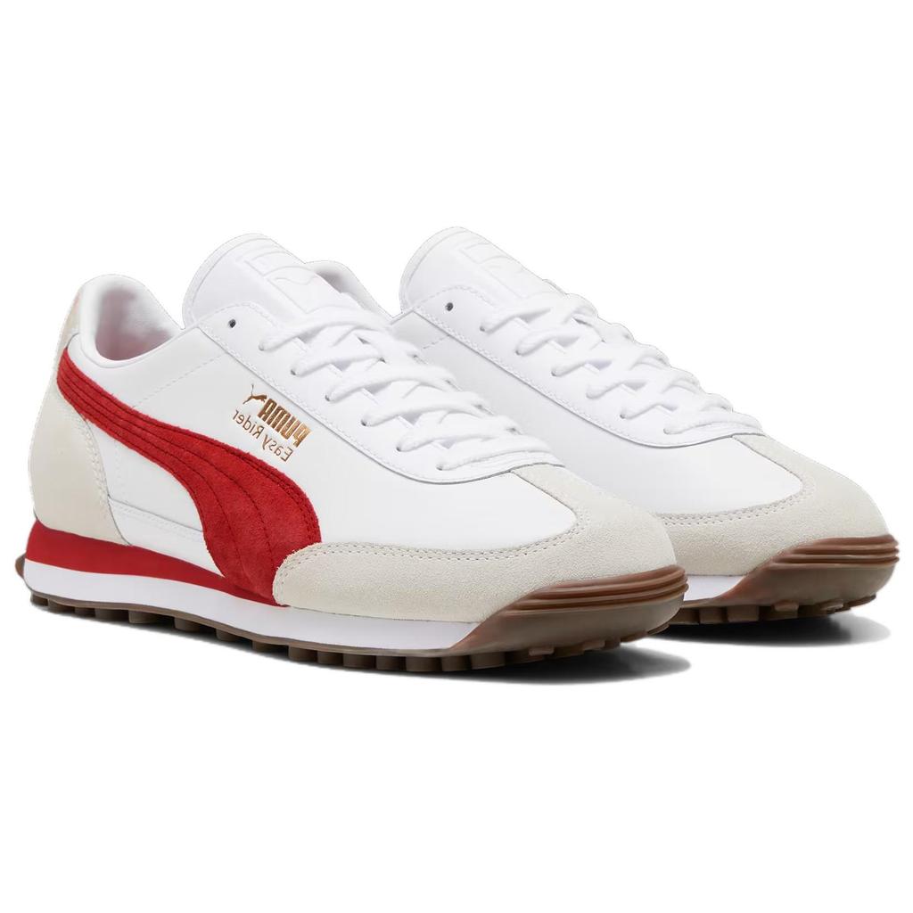 Puma Easy Rider Mix Comfortable Versatile Low-Top Casual Shoes Unisex sneaker White Red 399025-04