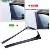 Gloss Black Rear Window Spoiler Side Wing Cover Trim For VW Golf MK7 2014-18