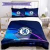 3pcs Duvet Cover Set (1*Duvet Cover + 2*Pillowcase, Without Core), Chelsea F.C Print Soft All‑Season Bedding Set, Home Bedroom Decor Gift