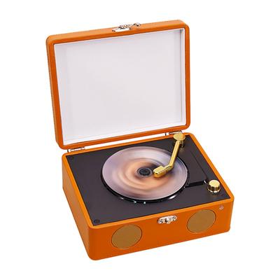 Retro Koffer CD-Player Tragbare Heimlautsprecher FM-Radio Multifunktionaler Musikplayer Line-in U