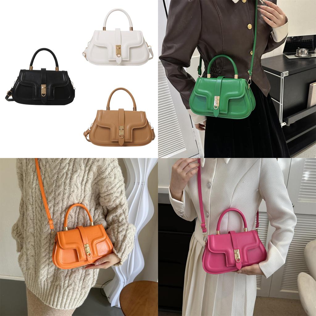 Chic Street Style Pu Shoulder Bag With Stitching Details