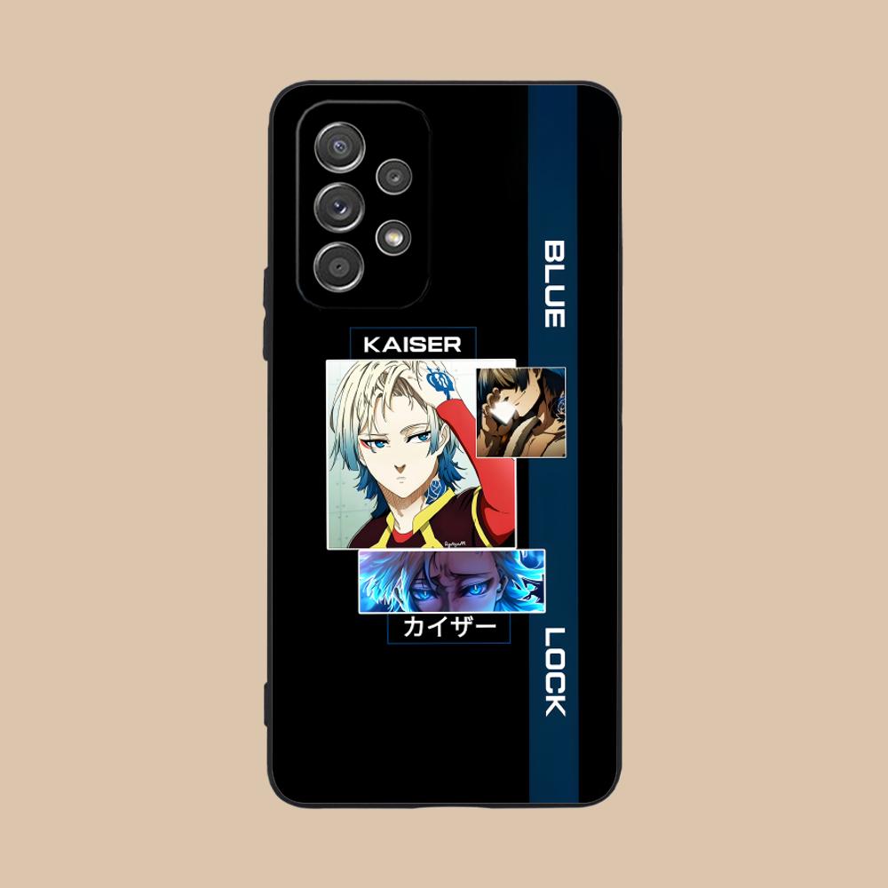 Blue Lock Michael Kaiser Phone Case for Samsung Galaxy A73 72 71 70 56 55 54 53 52 36 35 34 23 16 15 5G Colour Printing Cover