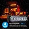 4pcs 6LED Truck Light Warning Lights Car Grille Beacon Bar LED Trailer Light Emergency Signal Light Side LED Indicator LightTurn Signal 2