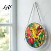 Sonnenlicht wirft Schatten Spielzeug Acryl Puzzle Suncatcher Bunt Buntglasstil Sonnensammler Handgefertigtes Sammler-Set DIY Puzzles Fenster