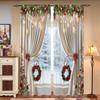 2 pieces, 3D luxury Christmas curtains -30% blackout - suitable for living room, bedroom, kitchen, home decoration