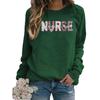 Cross-Border Registered Nurse Women's Round Neck Casual Loose Sweatshirt, European Size