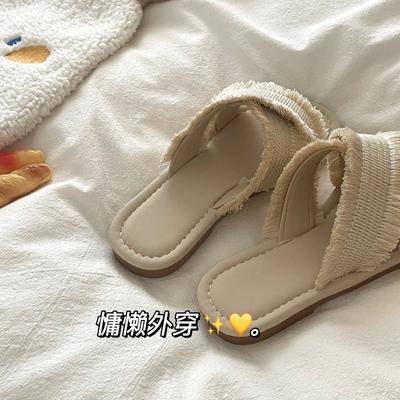 Fairy Wind Soft-soled Cool Slippers Female Summer Wear 2025 New Internet Celebrity Explosion Flat-bottomed Seaside Vacation Beach Shoes