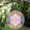 10 Inch Metal Wind Spinner Outdoor Garden Decor with 360 Degree Hook Colorful Geometric Design for Yard Patio Balcony All Season