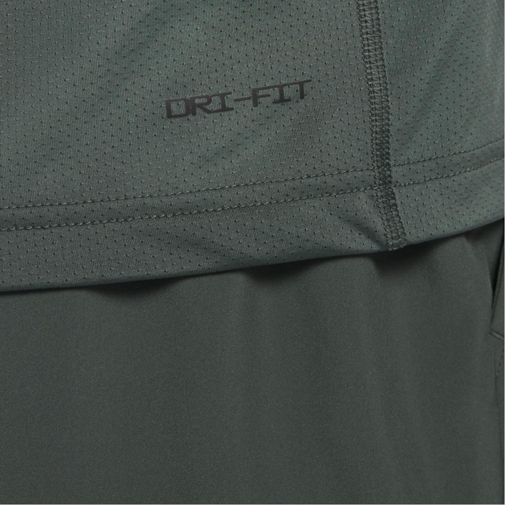 Nike Dri-Fit Rise 365 Ready Feuchtigkeitsableitend Bequem Einfach Rundhals Kurzarm T-Shirt Herren Tops Grün DV9816338