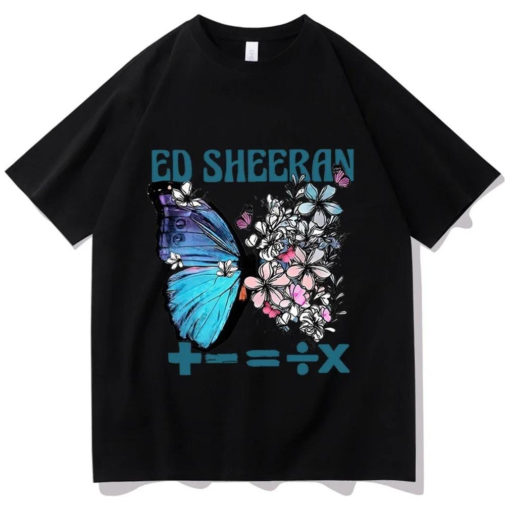 Ed Sheeran Shirt The Mathematics Tour Shirt Ed Sheeran Merch Ed Sheeran Fan Gift O-Neck Short Sleeve Shirts Unisex