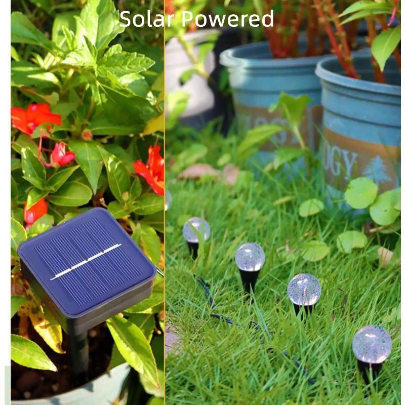 20/30LED Outdoor Solar Bubbles Lawn Lamp String Set Landscape Decoration IP65 Waterproof Leds Solar-Powered Stake Lights for Garden Yard