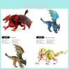 Realistic Pvc Ancient Mythical Beast Dragon Model Vibrant Lava Dragon Figurine