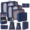 Travel Storage Bag Set - 7-Piece Multi-functional Compartment Bags for Clothes & Cosmetics