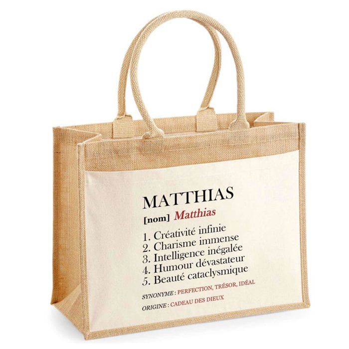Sac de plage - PLANETEE - Matthias Définition - Coton - 43 x 33 cm - Imprimé en France