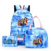 3Pcs/set Anime One Piece Anti-Theft Backpack Casual Daypack with Lunch Bag Pencil Case Back To School Daily Bookbag for Boy Girl Mochila Rucksack