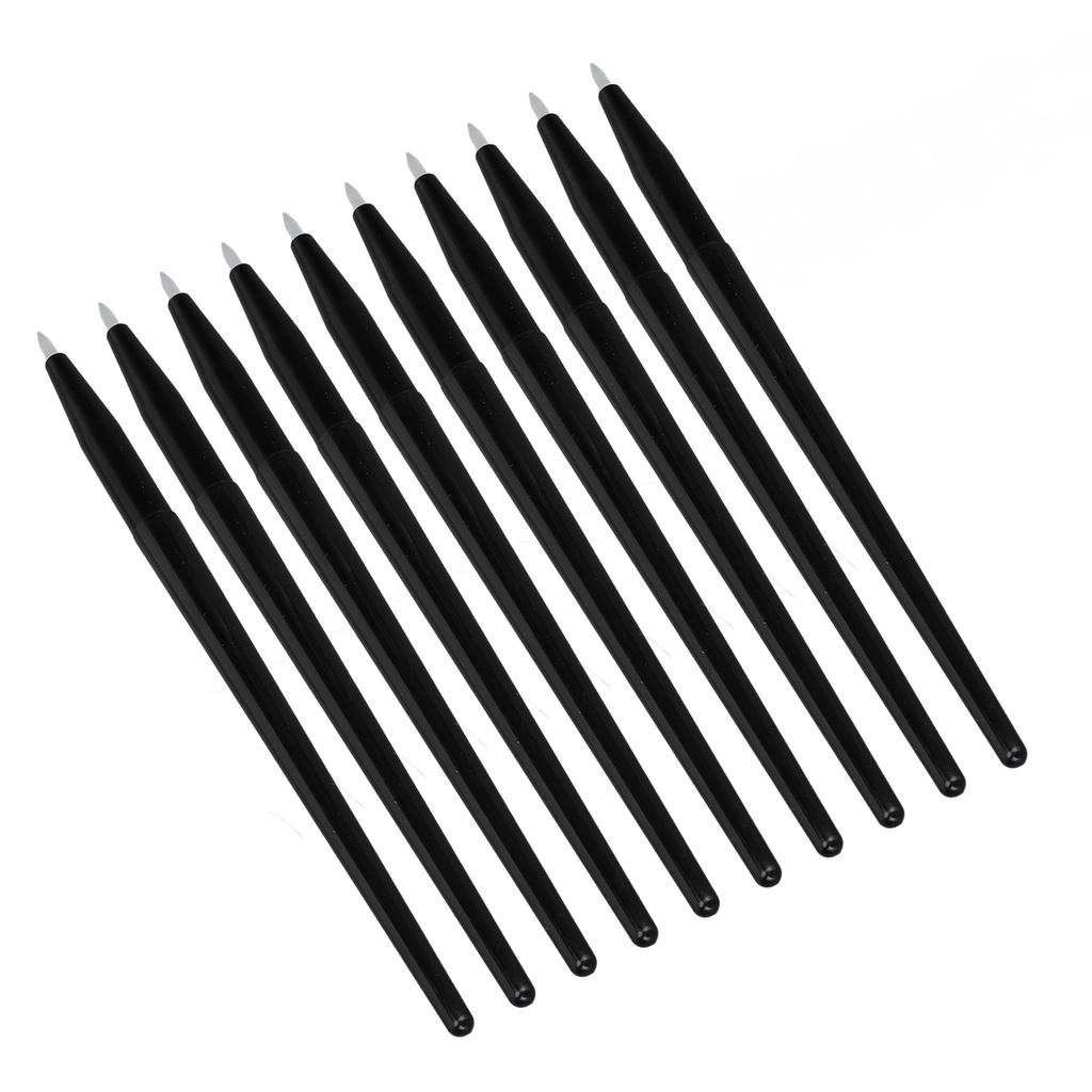 10pcs Eyeliner Brush Soft Easy to Clean Silicone Eyeliner Brush Portable Eyeshadow Eyebrow Brush Professional Eye