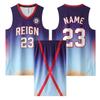 Custom Basketball Jersey Set Reversible Sublimation Purple Gradient Quick Dry Breathable Mesh Club Team Uniform Factory