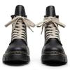 Martin Boots Leather Men's Boots Trendy Boots Thick-soled Straps Personalized Women's Boots Black