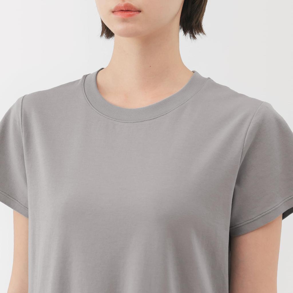 MUJI Cool Short Sleeve Size BC2LKA5S Women's Dress, Gray, M,