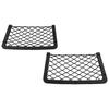 2X Large Elastic Storage Net Magazine Holder Rack for Car Seat Organizer Suitable for Camper Vans RVs Boats and Theater Seats