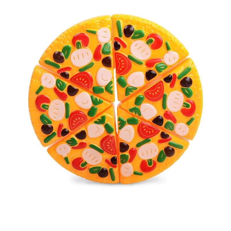 Juguete de Corte de Comida de Juguete Para Niños Cocina Juego de Imitación Frutas Verduras Accesorios de Pizza Juguete Educativo Para Niños Juego de Casa de Juego