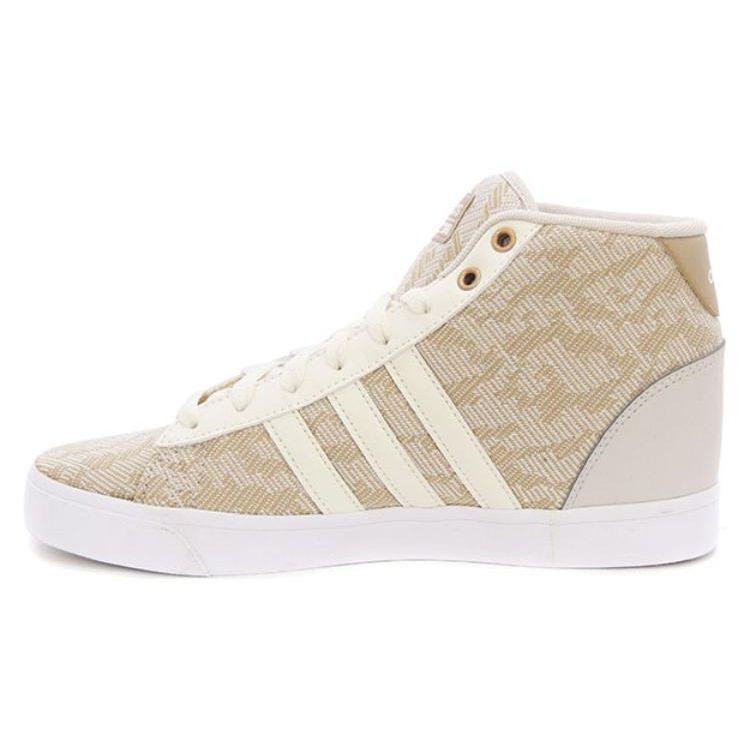Adidas Cf Daily Qt Versatile Comfortable Durable Breathable High-Top Skate Shoes Unisex Skate Shoes Beige B74275