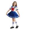 Girls Performance Costume Set Sailor Style JK Uniform Children Dance Party Cosplay Outfit