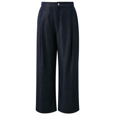 Sancai Retro Drape Straight-Leg Trousers for Women