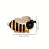 [Adorable Bee Hair Claw] New High-Quality Hair Claw, Creative Cute Half-Updo Hairpin, Bun Clip, Adorable Bee Hair Claw Accessory