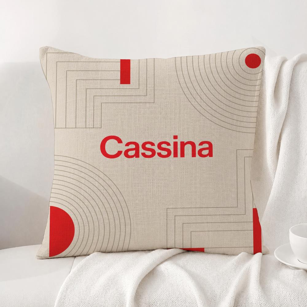 Brand Cassina Cushion Cover Natural Linen Pillowcase Set AllinOne Decor Cushion Cover for Sofa Bedroom Chair