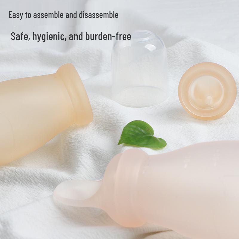 Silicone Squeeze Feeding Spoon for Porridge and Rice Powder