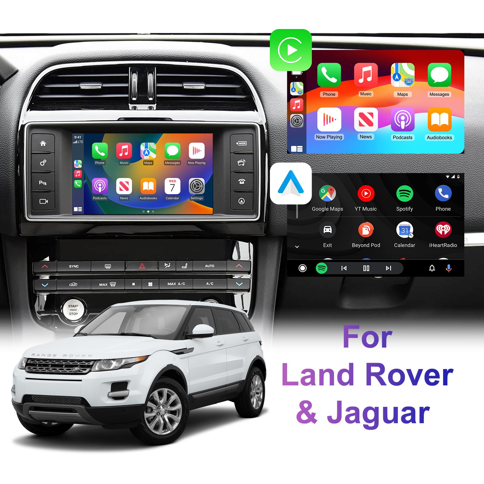 

Wireless CarPlay Android Auto Retrofit Kit Decoder Box for Lander Rover Jaguar Ranger Rover Evoque Discovery 5 XE XFL F-Type