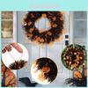 Vibrant Halloween Pumpkin Skeleton Wreath Decor For Festive Indoor Decoration