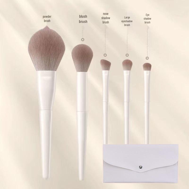 12-teiliges Anfänger-Make-up-Pinselset: Lidschatten-, Rouge-, Puder- und Konturpinsel mit weichen Borsten