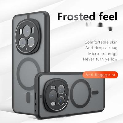 For Magsafe Magnetic Wireless Charging Matte Case for Huawei Honor Magic6 Magic 6 Pro 5G Shockproof Acrylic Full Cover Protect Hard Back Cover