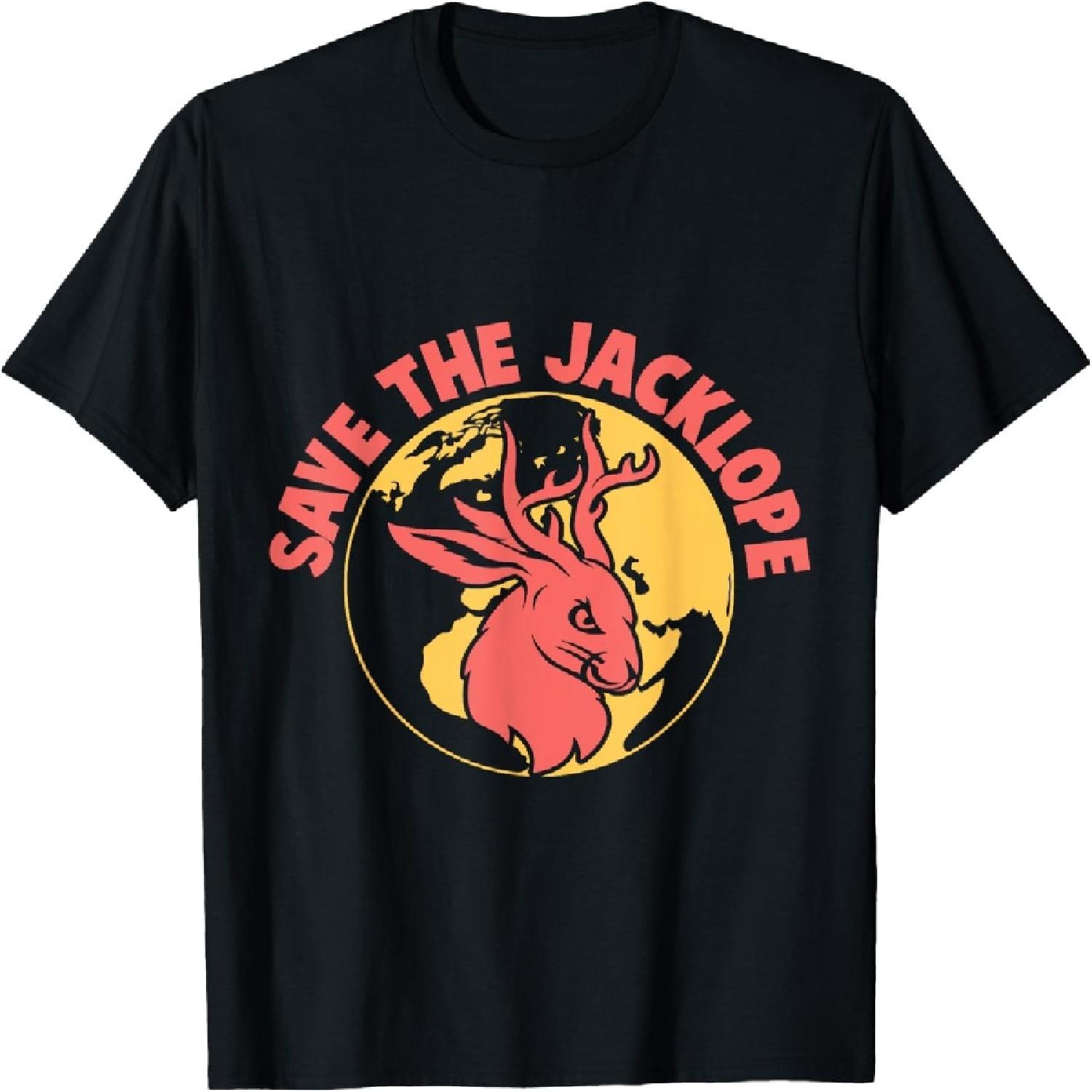 Save The Jackalope Cryptid Jackrabbit Rabbit Bunny T-Shirt(11) S