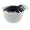 4pcs/set Plastic Salad Bowl with Handle Snacks Basin Multiple Capacities Mixing Bowl Set  Fruits