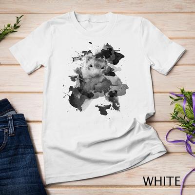Frettchen Klecks Aquarell Design Unisex T-Shirt