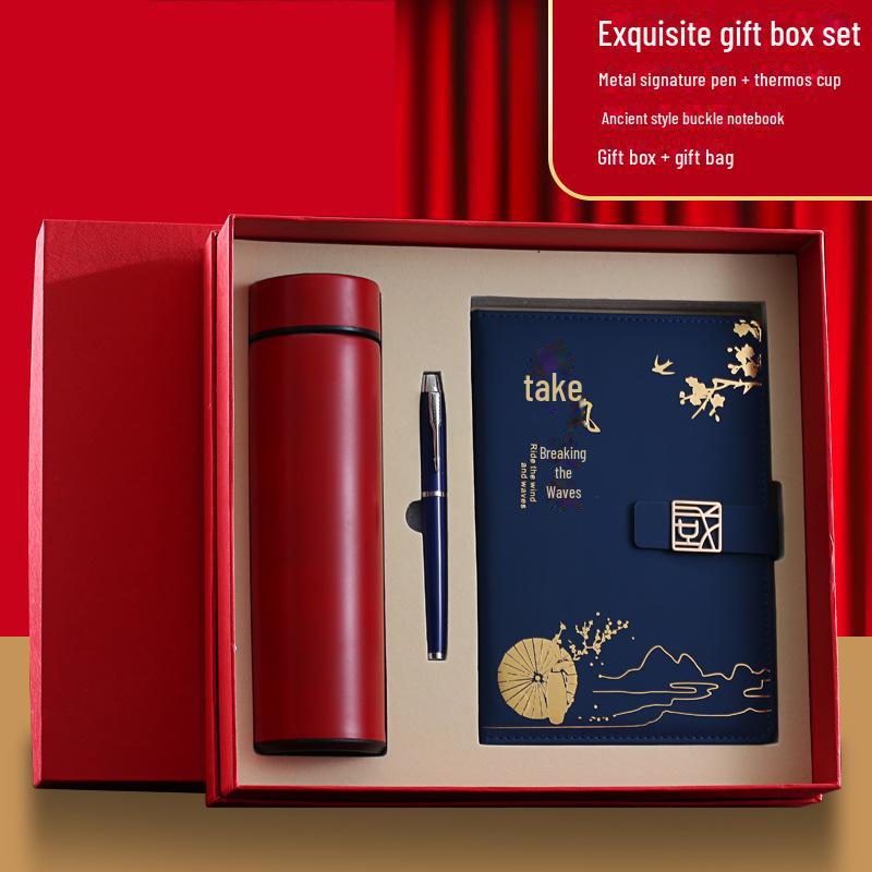 A5 Trendy Thickened Notebook & Inspirational Student Diary Gift Set