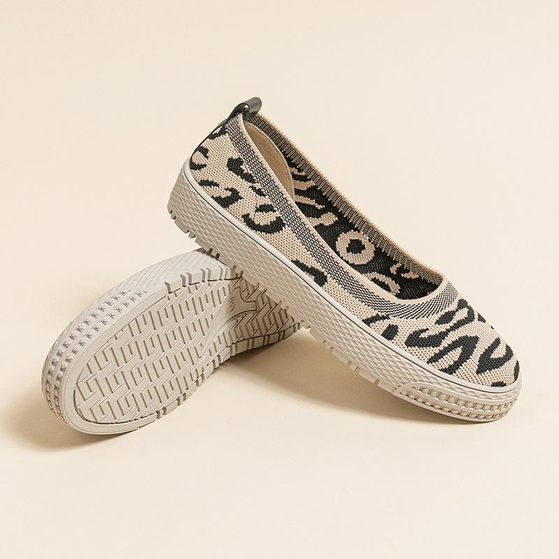 NYE Damesko Fritidssko Ensfarget Alle Aldre Slip On Fritidssko Komfortable Dame Mote Plattform Loafers Casual Sommersko