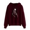 2019 Popular Women's Loose Casual Printed Hooded Sweatshirt