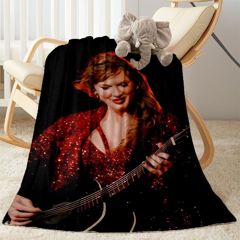 Taylor Swift Performance Blanket Comfortable Suitable for Sofa Office Chair All-Season Use Modern Gifts For Family Or Friends