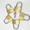 5 PC 50mm padlocks open by same keys Copper locks padlock for drawer luggage case box Hardware