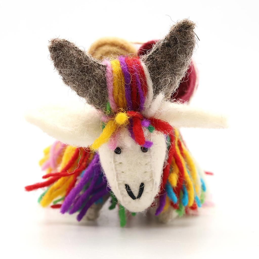 Tomo Corporation Animale in Feltro Nepalese Yak Arcobaleno, Circa. 5 x 10 x 7cm (H), 10625-806-092