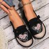 Fashion Colourful Embroider Flowers Soft Sole Shoes Women Patchwork Big Size Casual Shoes Comfort Light Spring New Ladies Walking Shoes